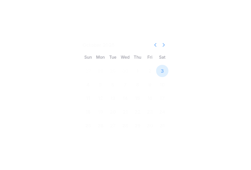 RangeCalendar