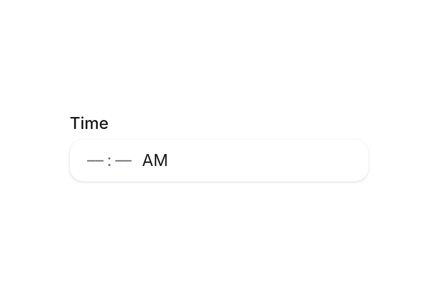TimeField